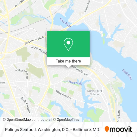 Polings Seafood map
