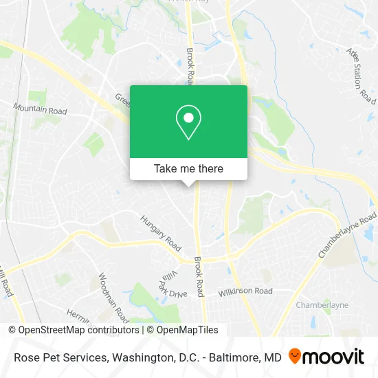 Rose Pet Services map