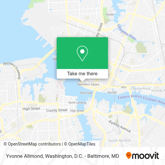 Yvonne Allmond map