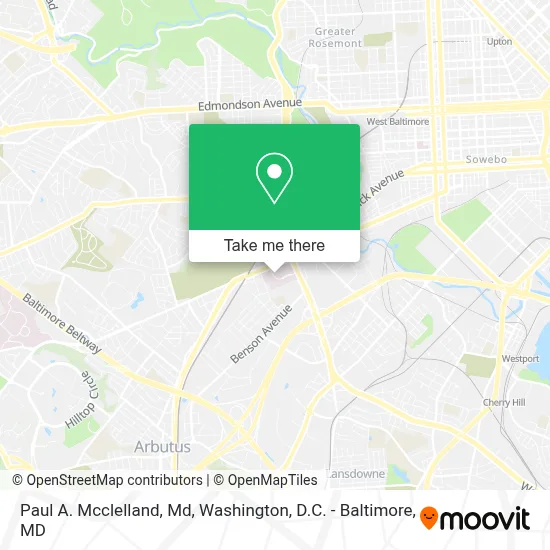 Paul A. Mcclelland, Md map