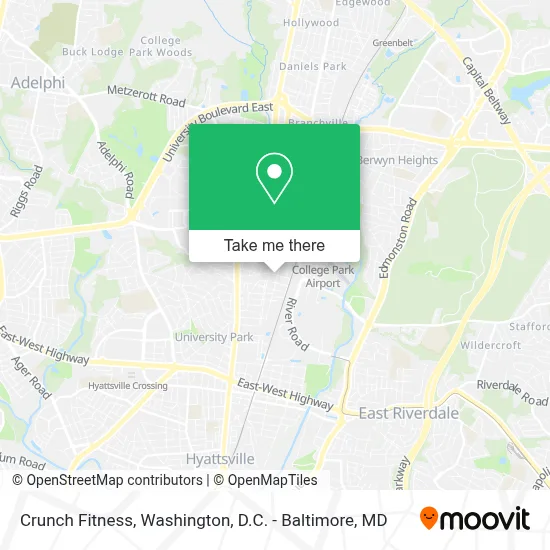 Crunch Fitness map
