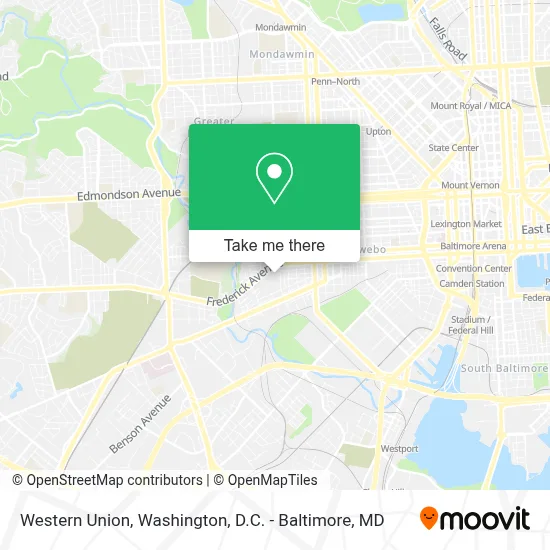 Western Union map