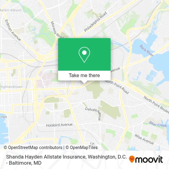 Shanda Hayden Allstate Insurance map