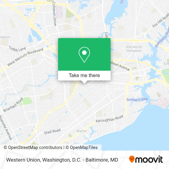 Western Union map