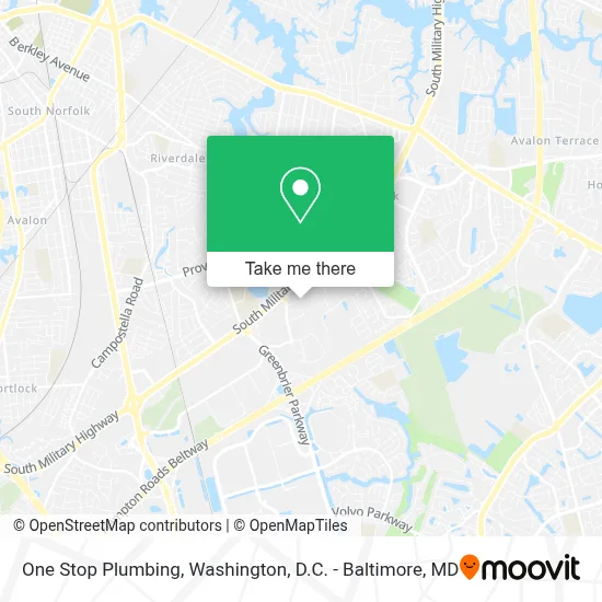 One Stop Plumbing map