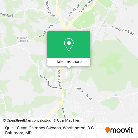 Quick Clean Chimney Sweeps map