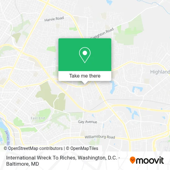 International Wreck To Riches map