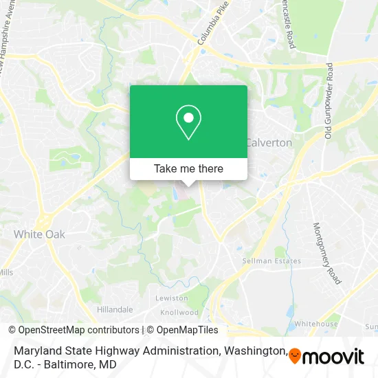 Maryland State Highway Administration map