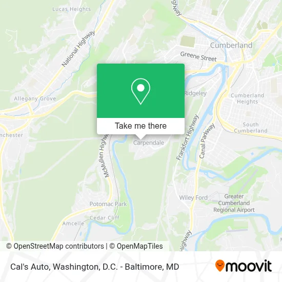 Cal's Auto map