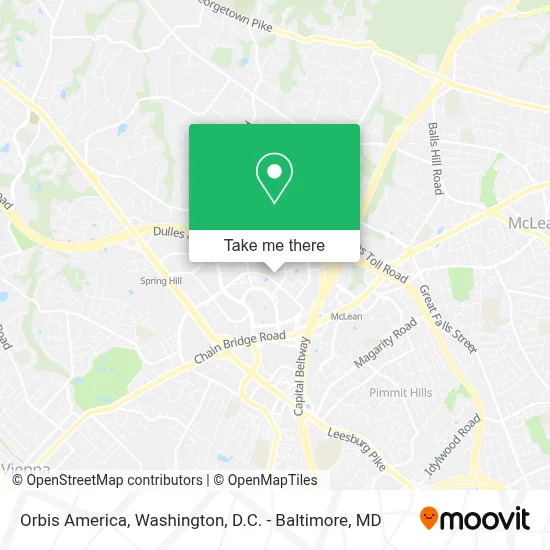 Orbis America map