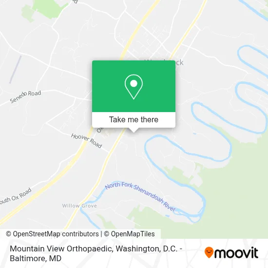Mountain View Orthopaedic map