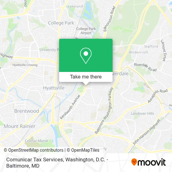 Comunicar Tax Services map