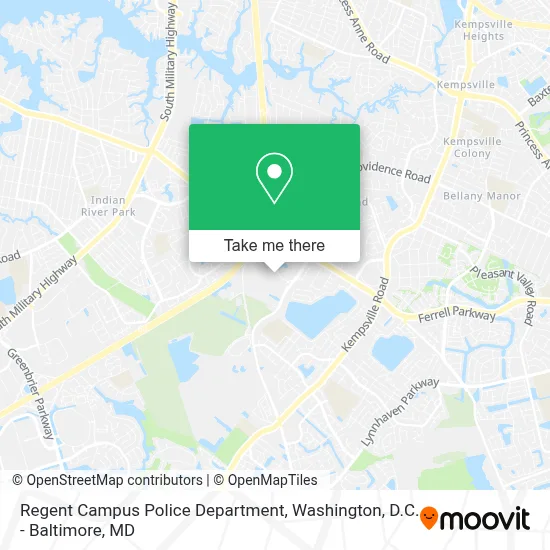 Regent Campus Police Department map