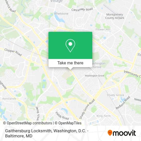 Gaithersburg Locksmith map
