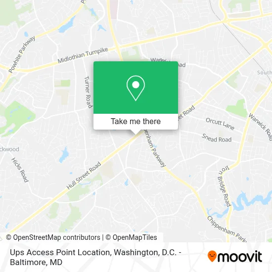 Ups Access Point Location map