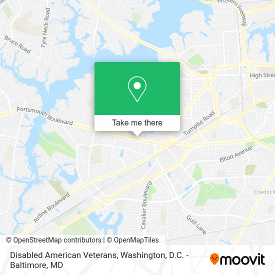 Disabled American Veterans map