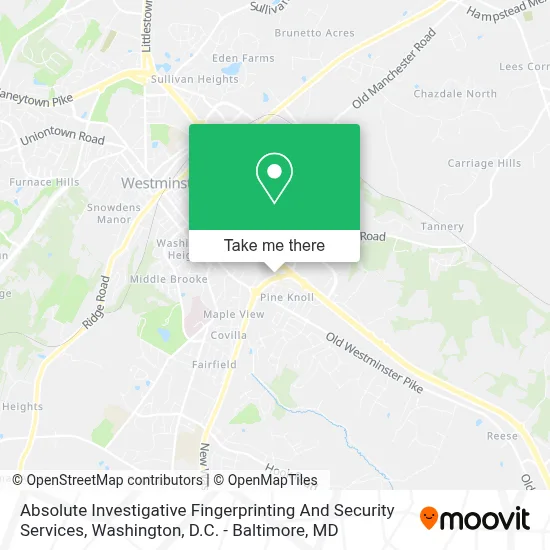 Absolute Investigative Fingerprinting And Security Services map