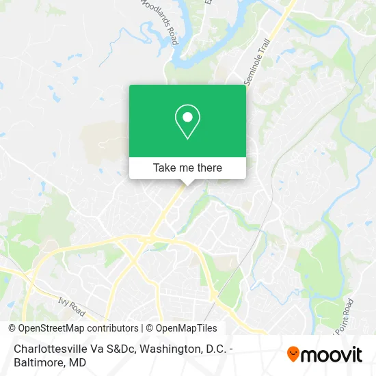 Charlottesville Va S&Dc map