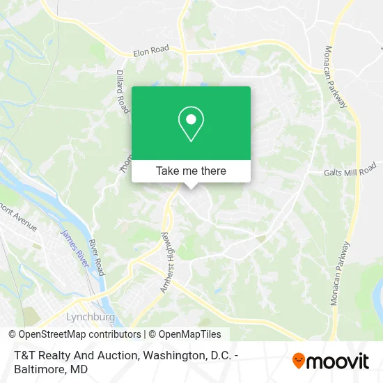 T&T Realty And Auction map