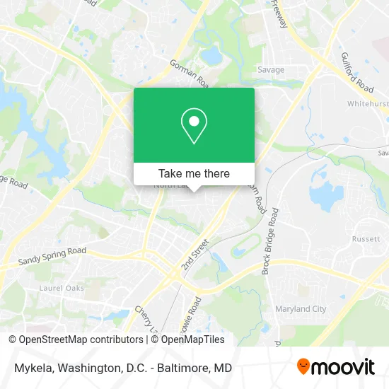 Mykela map