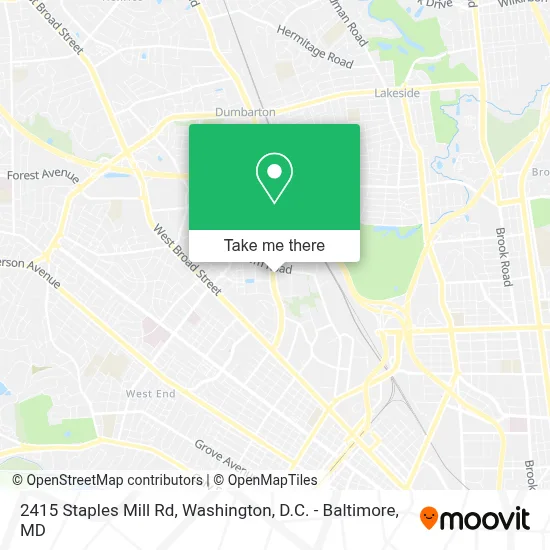 2415 Staples Mill Rd map