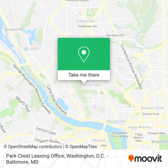 Park Crest Leasing Office map
