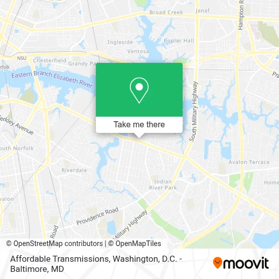 Affordable Transmissions map