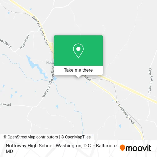 Nottoway High School map