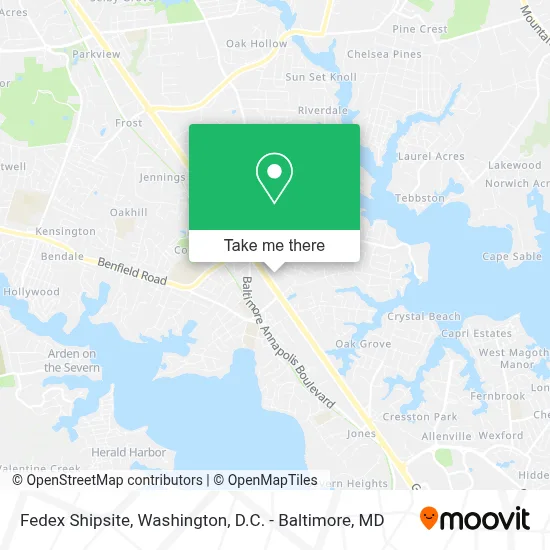 Fedex Shipsite map
