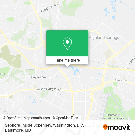 Sephora Inside Jcpenney map