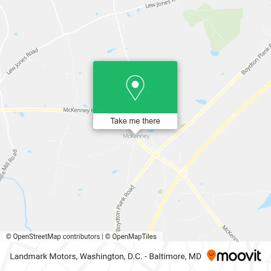 Landmark Motors map