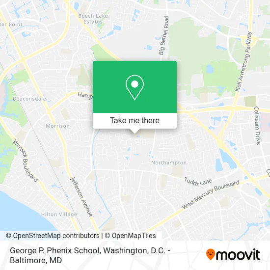George P. Phenix School map