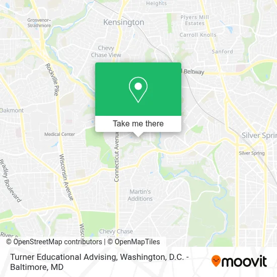 Turner Educational Advising map