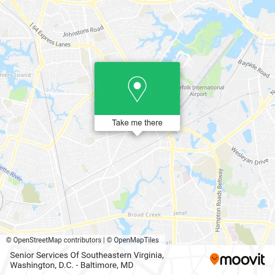 Senior Services Of Southeastern Virginia map