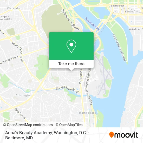 Anna's Beauty Academy map