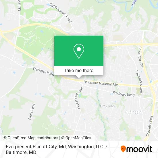 Everpresent Ellicott City, Md map