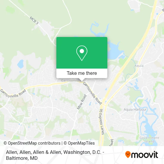 Allen, Allen, Allen & Allen map