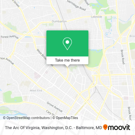 The Arc Of Virginia map