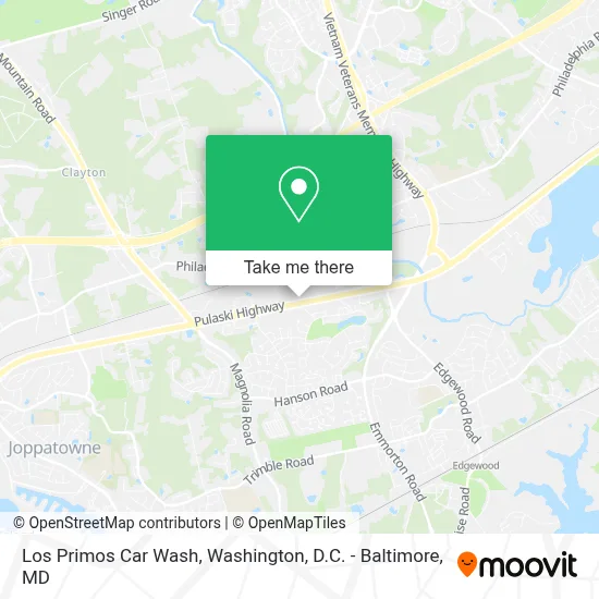 Los Primos Car Wash map