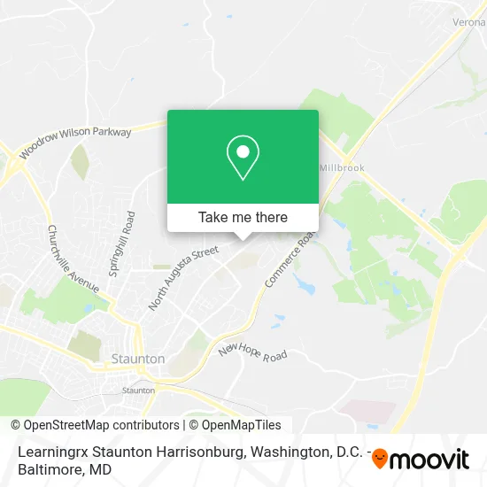 Learningrx Staunton Harrisonburg map