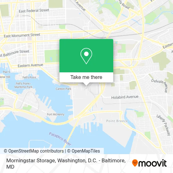 Morningstar Storage map