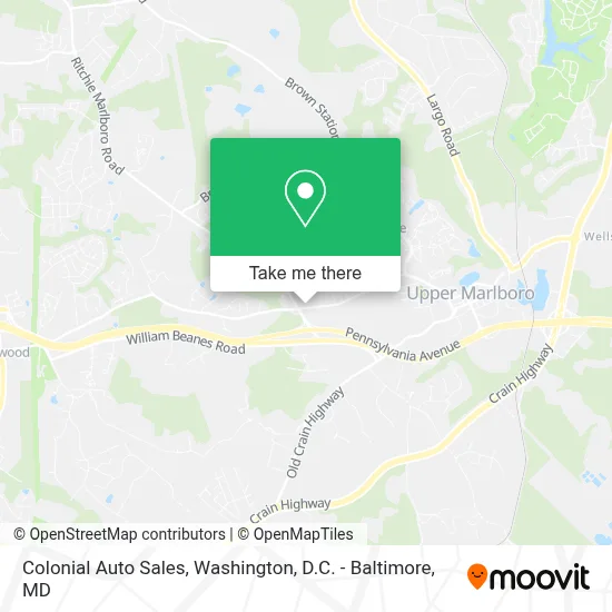 Colonial Auto Sales map