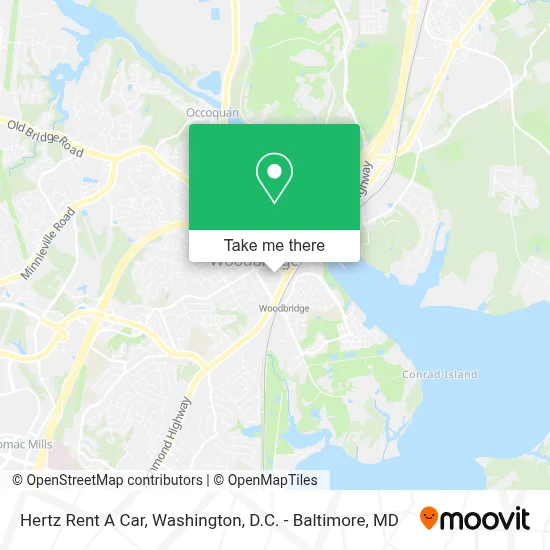 Hertz Rent A Car map