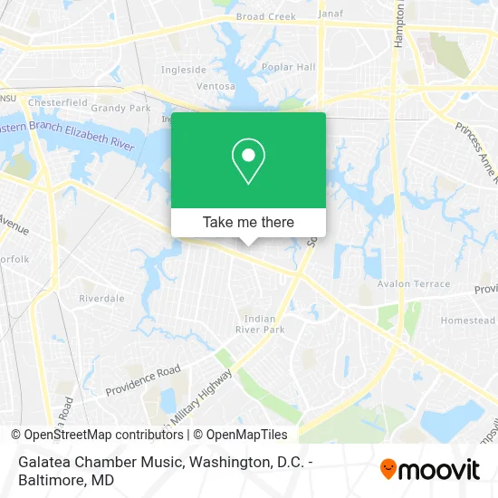 Galatea Chamber Music map