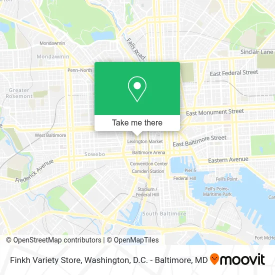 Finkh Variety Store map