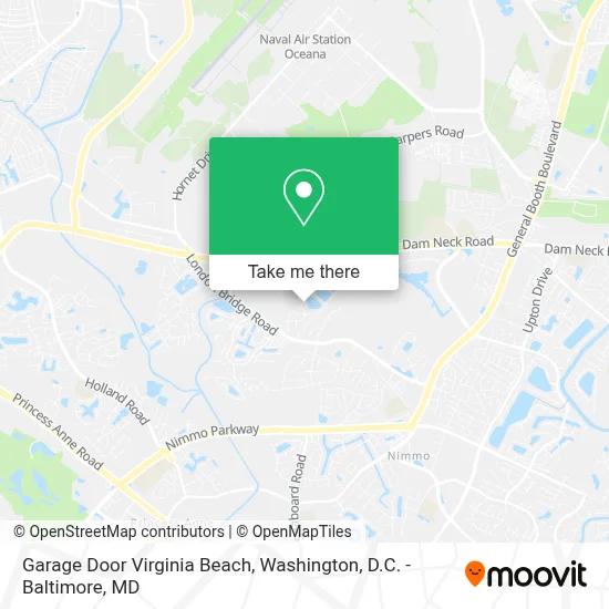 Garage Door Virginia Beach map