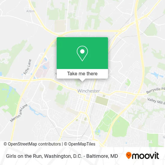 Girls on the Run map