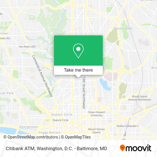 Citibank Atm map
