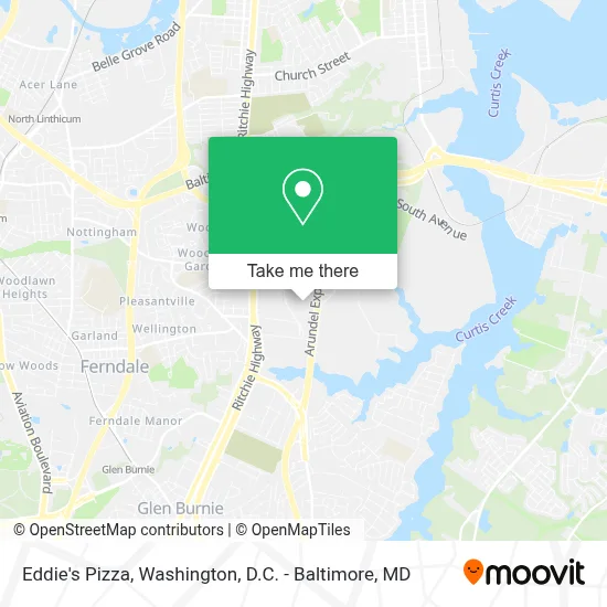 Eddie's Pizza map