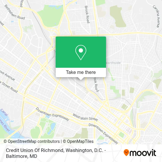 Credit Union Of Richmond map